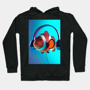 Clownfisch Headphones Hoodie